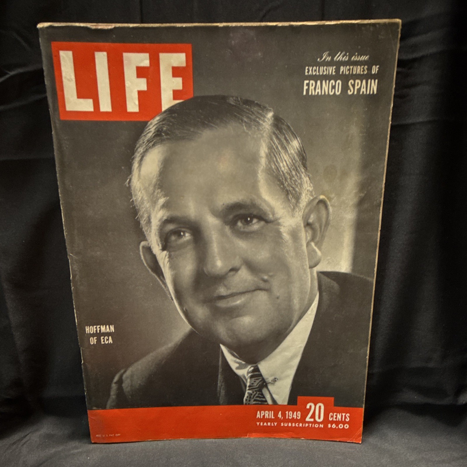 LIFE Magazine April 4 1949 English Illustrated Weekly News Franco Spain Hoffman