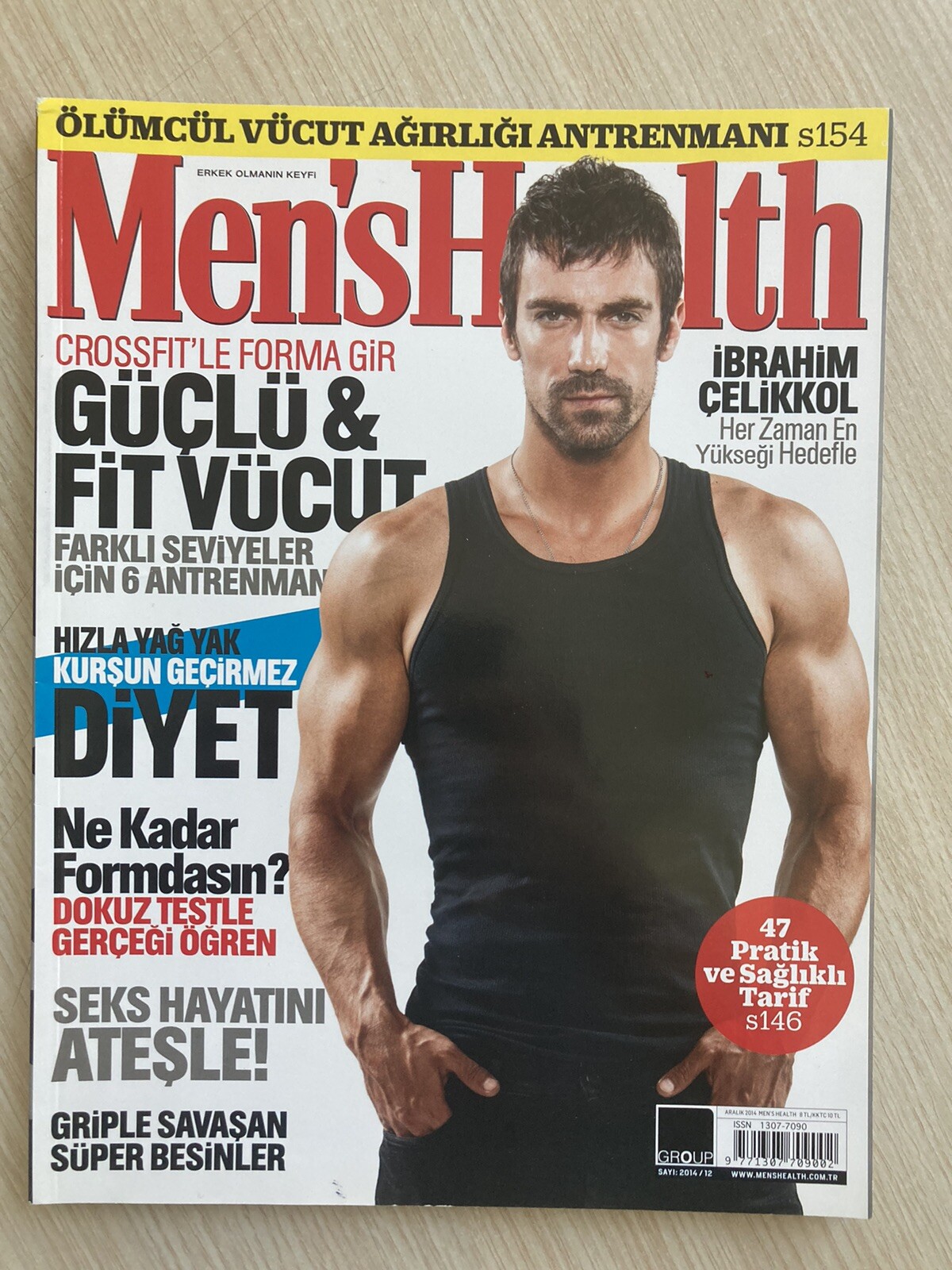 Men’s Health Turkey December 2014 İbrahim Çelikkol / Fast Shipping Worldwide