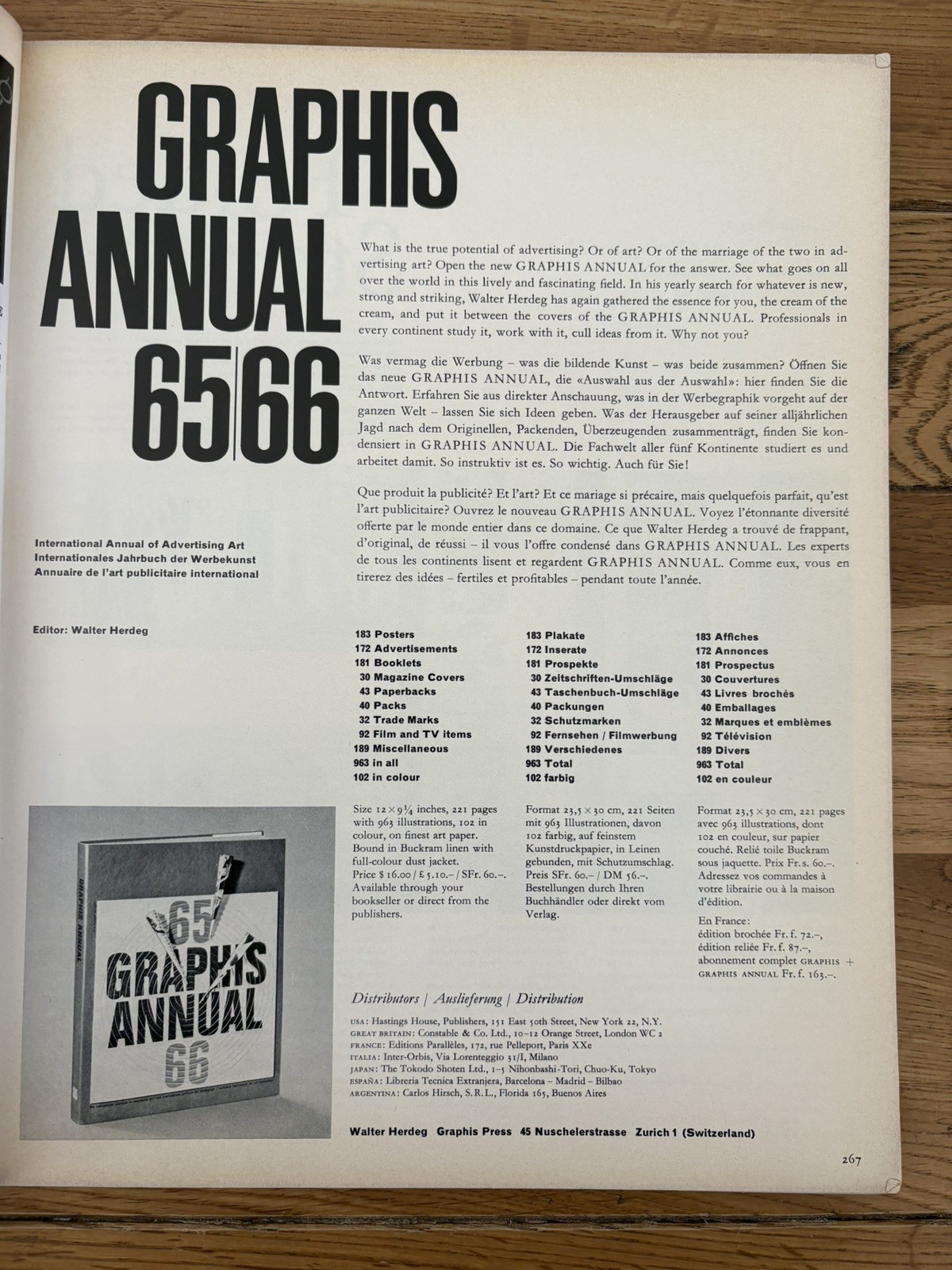 Graphis 120 Magazine Graphic Art Applied Art Tomi Ungerer Richard Avedon