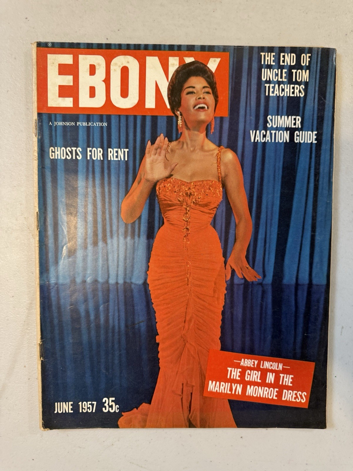 1957 June EBONY Magazine, Abbey Lincoln (VRN6)