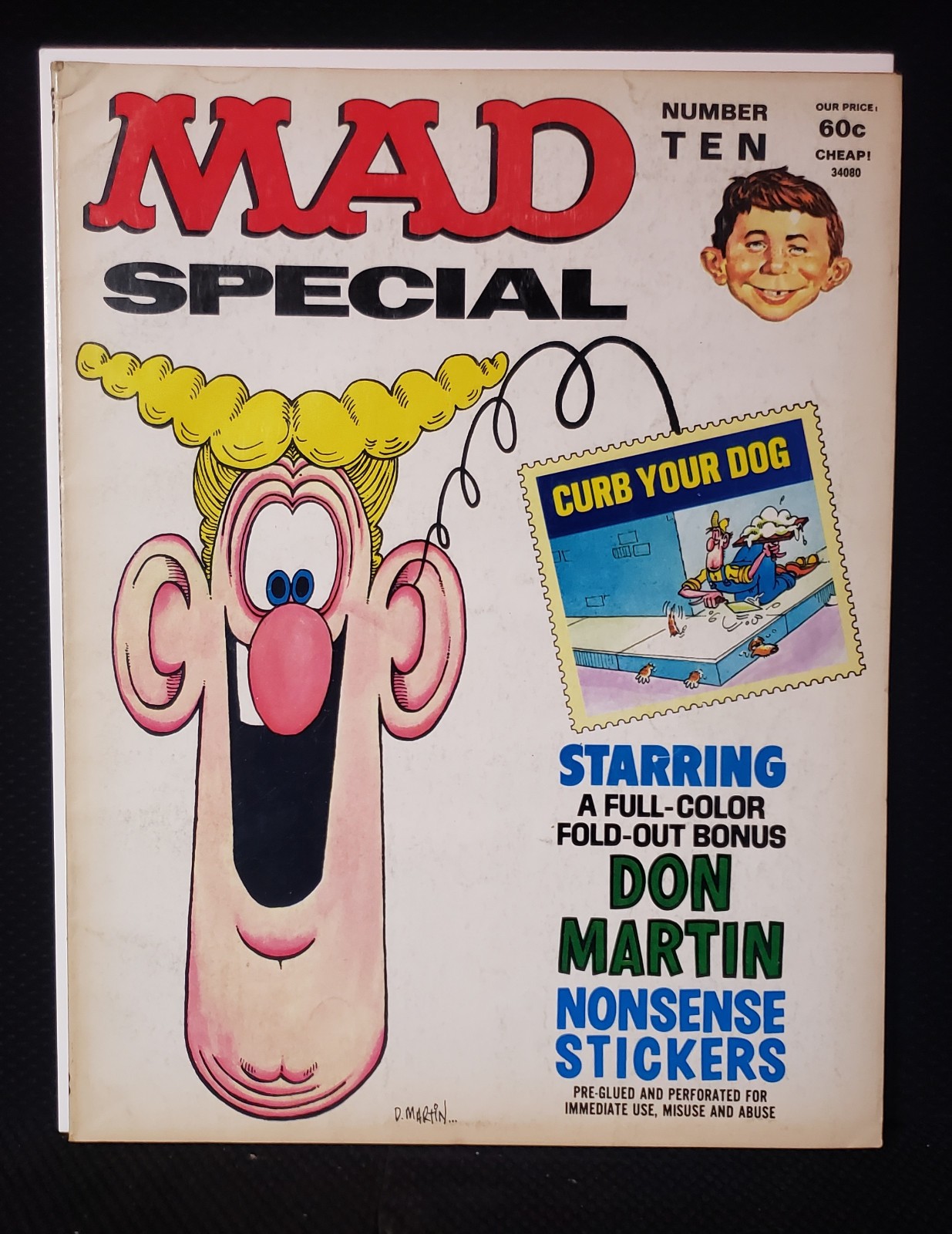 Mad Magazine 1973 Special #10 Alfred E Neuman Don Martin Nonsense Stickers VG+