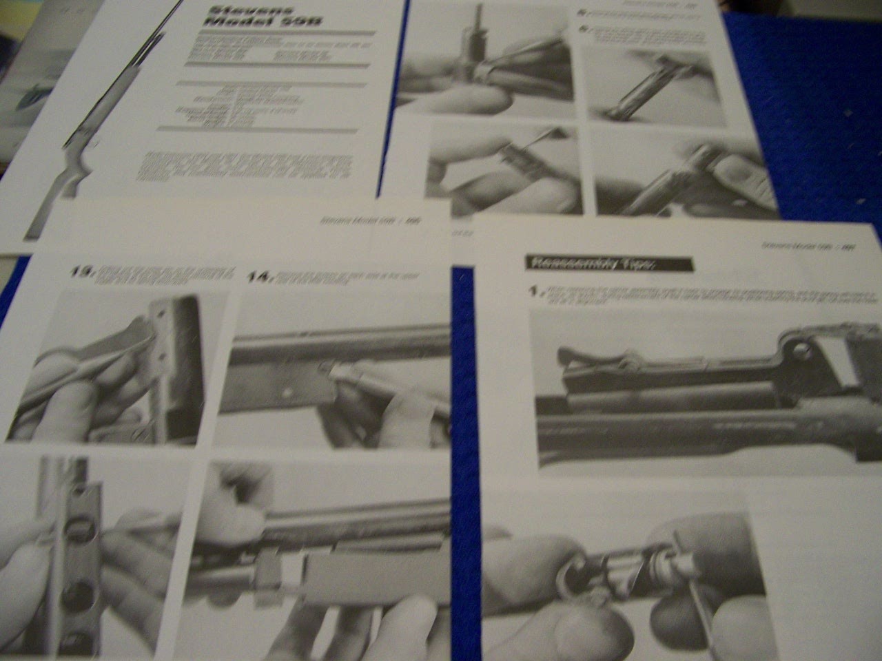 STEVENS MODEL 59B & 520 (410/12 GA) SHOTGUN..DISASSEMBLY/STRIP & DETAILS (834RR)