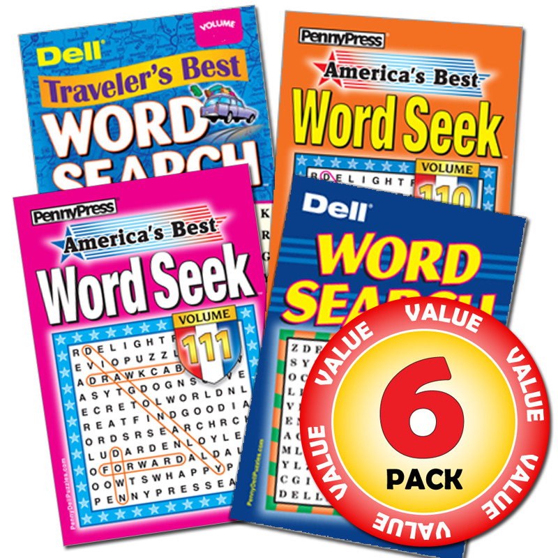 Penny Dell Favorite Word Seek 6-Pack