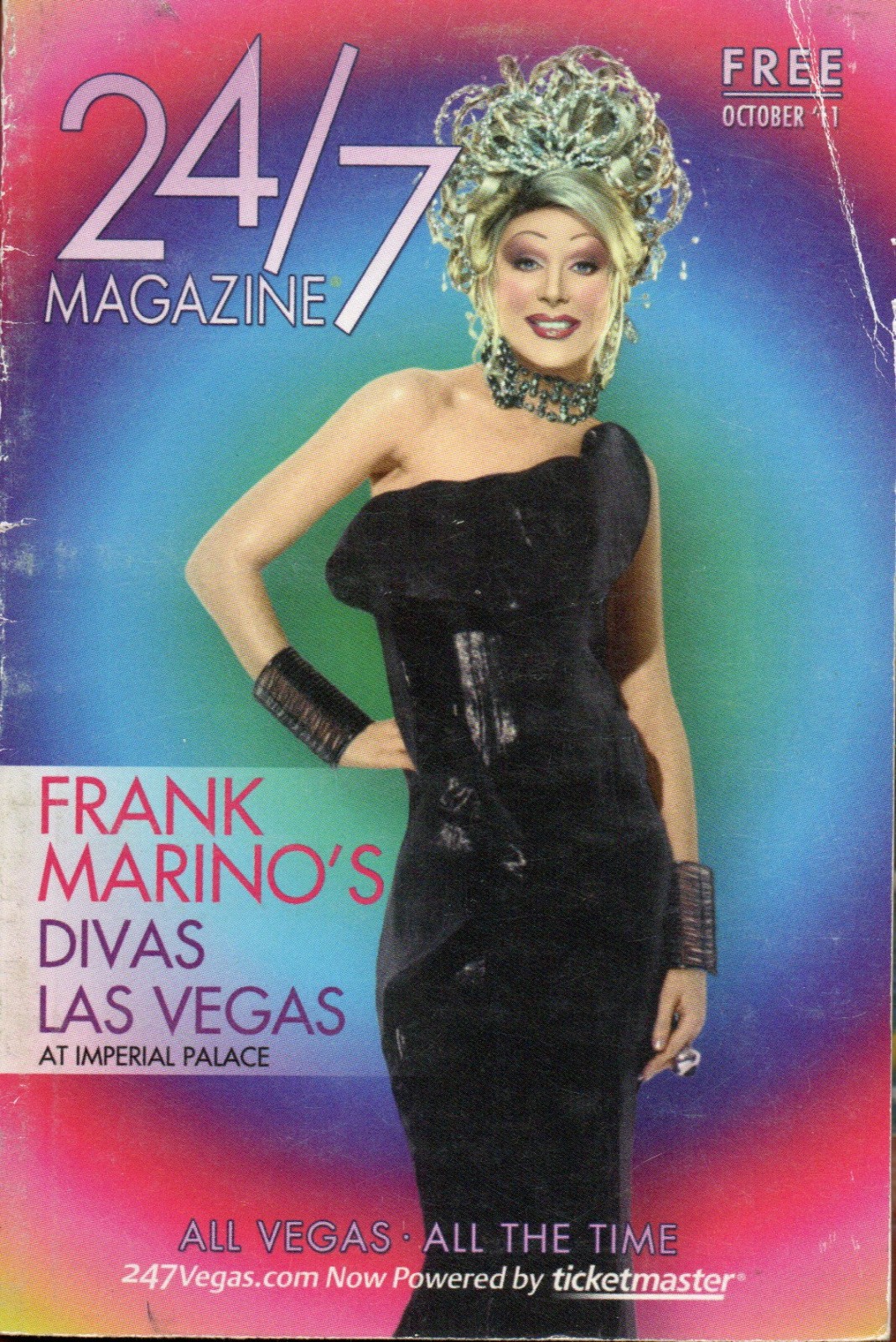 24/7 Frank Marino’s Divas Las Vegas Drag Queens Pocket Size Magazine (2011)