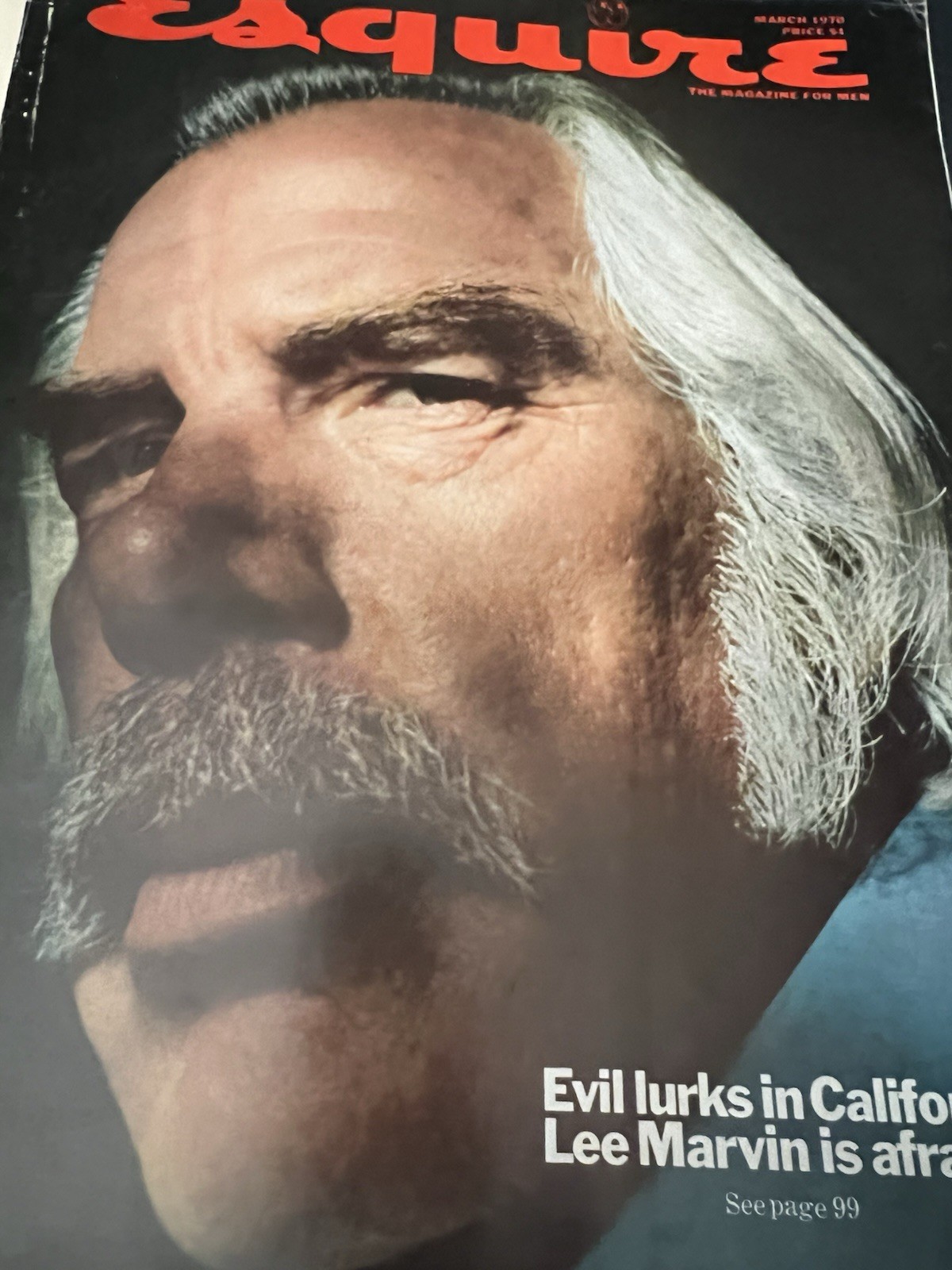 Esquire Magazine March 1970 Lee Marvin – Charles Manson – Style of Evil Issue