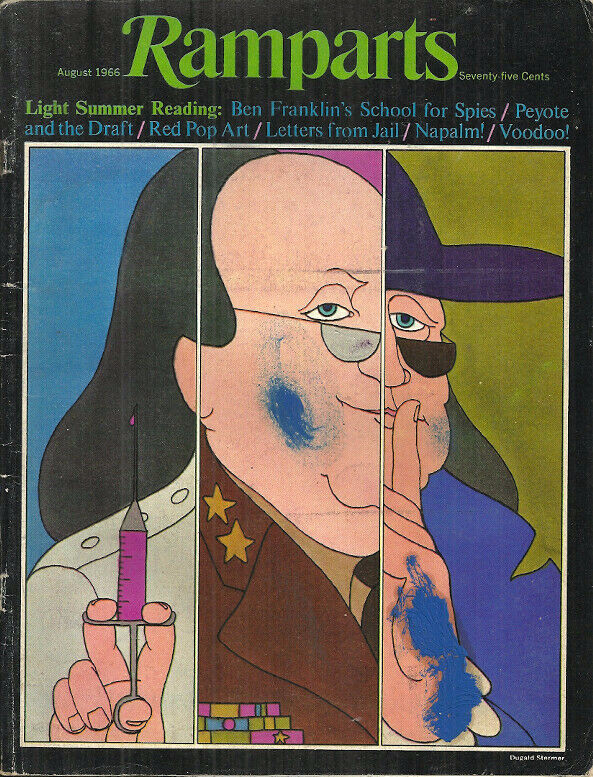 RAMPARTS MAGAZINE – August 1966 – ELDRIDGE CLEAVER, WILLIAM S BURROUGHS, MORE!!!