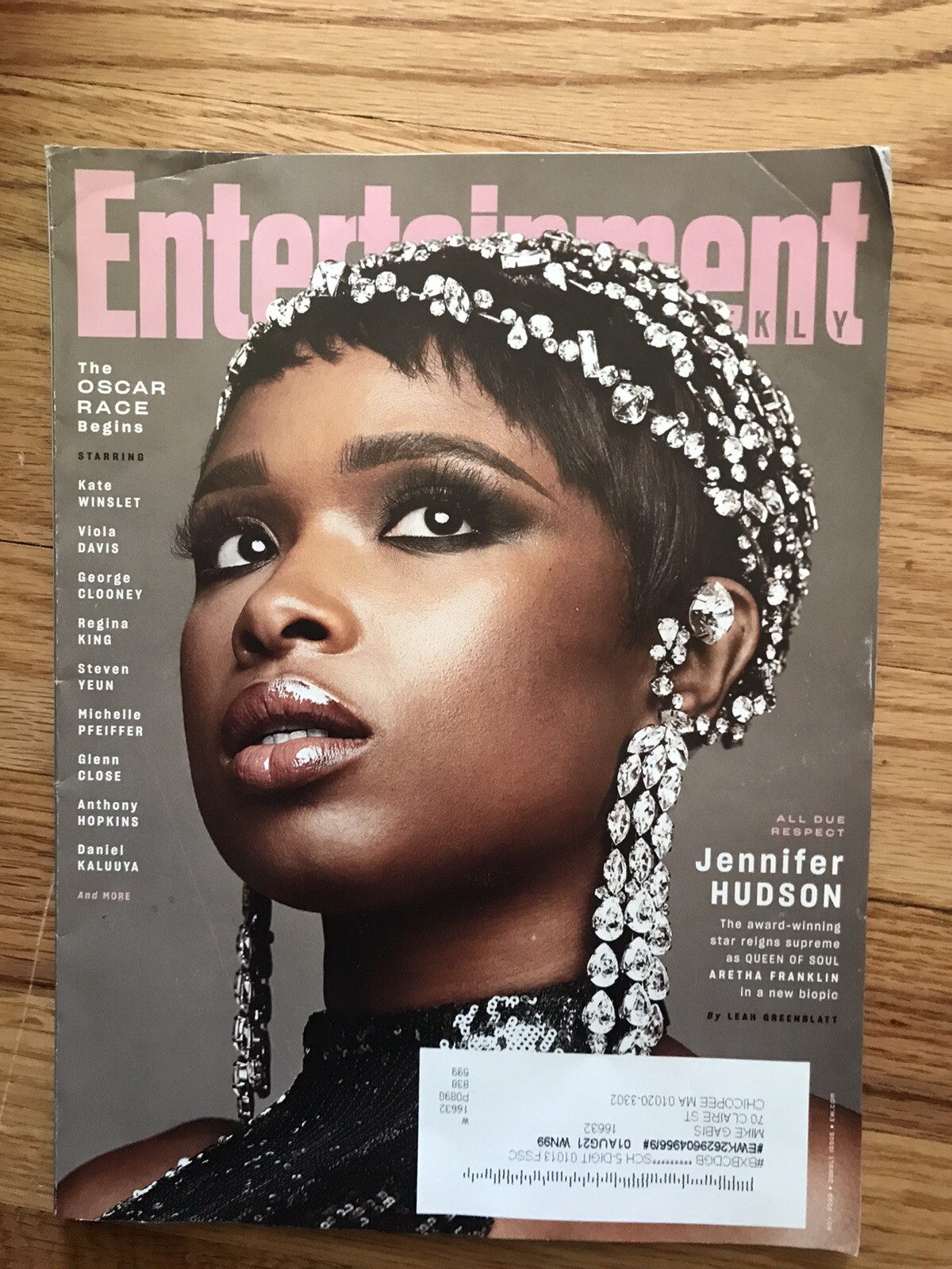 Entertainment Weekly Magazine November 2020 Jennifer Hudson Oscar Race Clooney