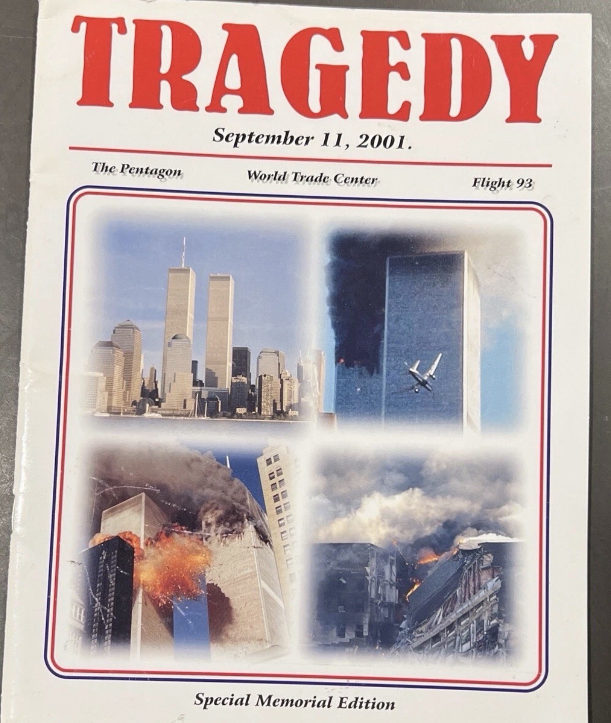 Tragedy September 11 2001 Special Memorial Edition, Editorial Staff, NYC Pub.