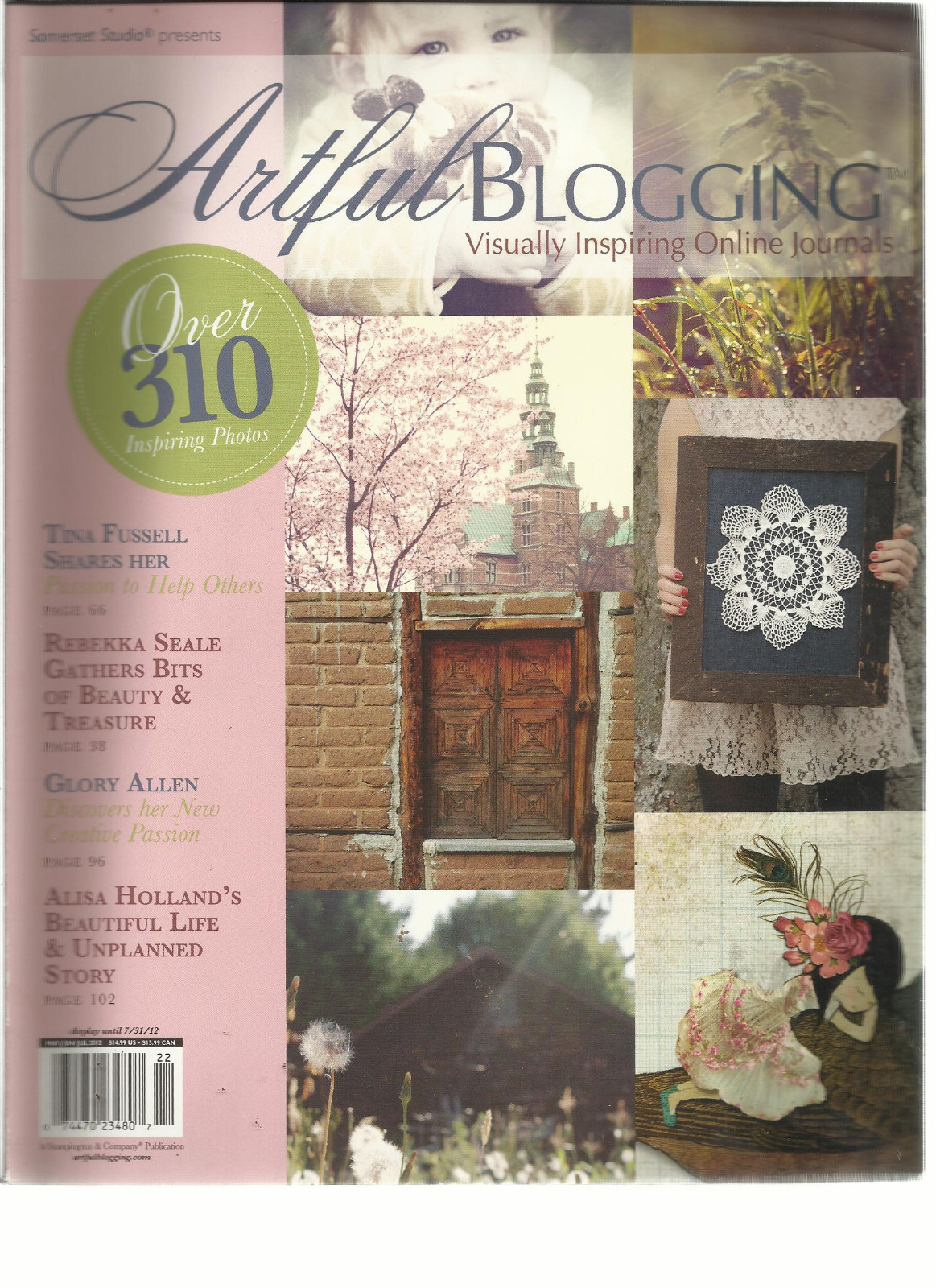 ARTFUL BLOGGING, VISUALLY INSPIRING ONLINE JOURNALS, MAY / JUNE / JULY, 2012