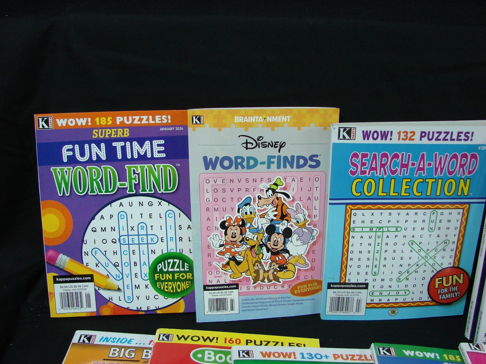 Lot of 15 Kappa Puzzle Books Circle a Word Ring a Word Search Variety NEW Unused