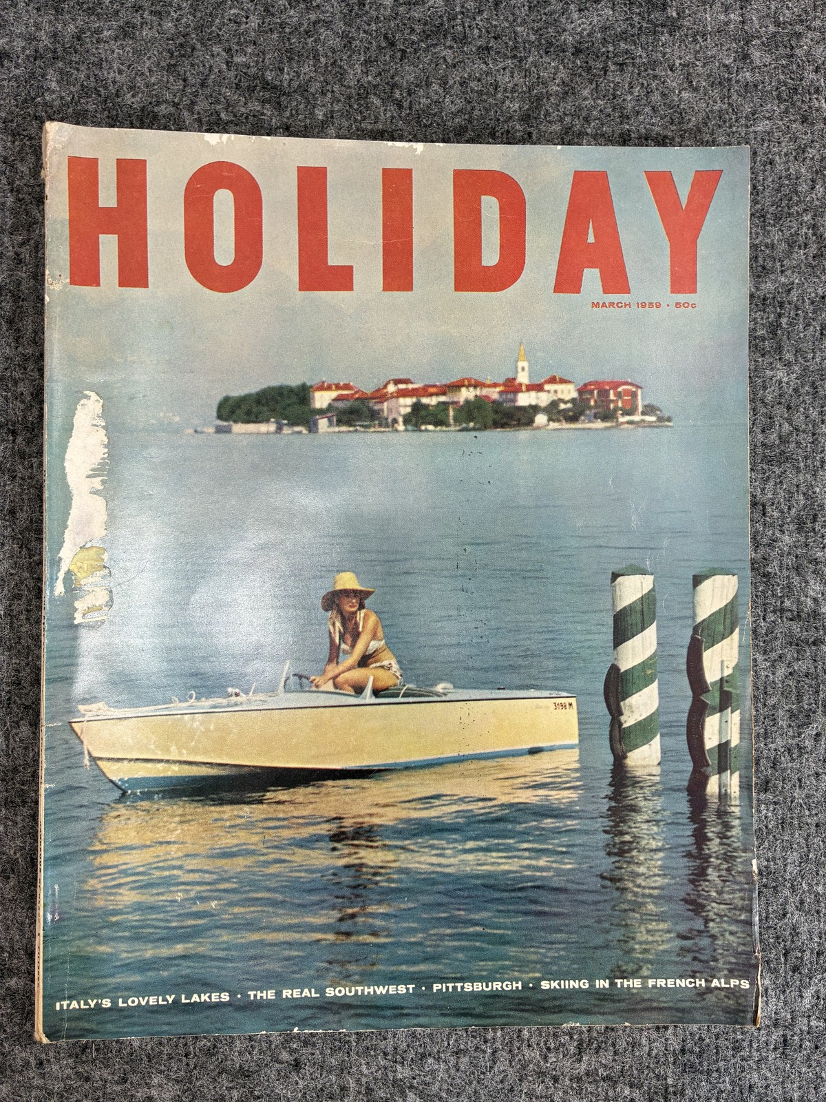 Vintage Holiday Magazine March 1959 Italy Lakes Southwest Pittsburgh Skiing Alps
