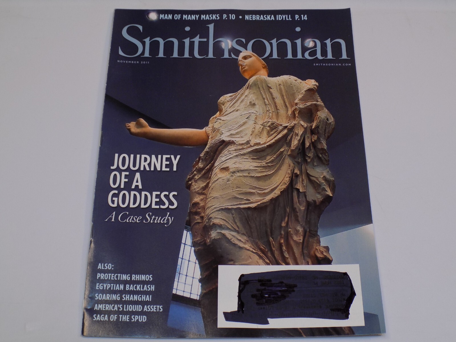 Smithsonian Magazine November 11 2011 Journey of a Goddess Rhinos Nebraska Idyll