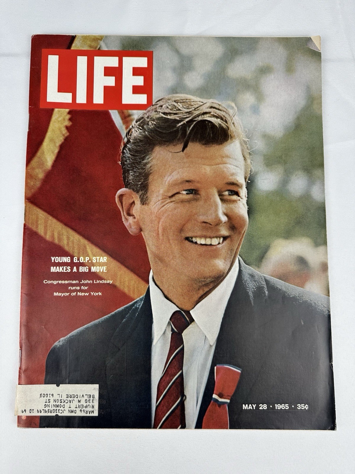 VTG Life Magazine May 28, 1965 GOP Star Congressman John Lindsay Runs For Mayor