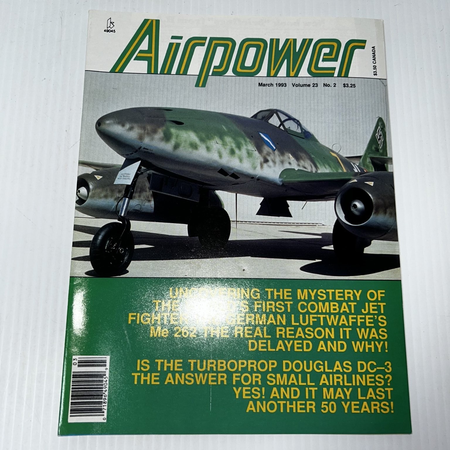 Airpower Magazine March 1993 German Jet Fighter Me 262 Aviation History