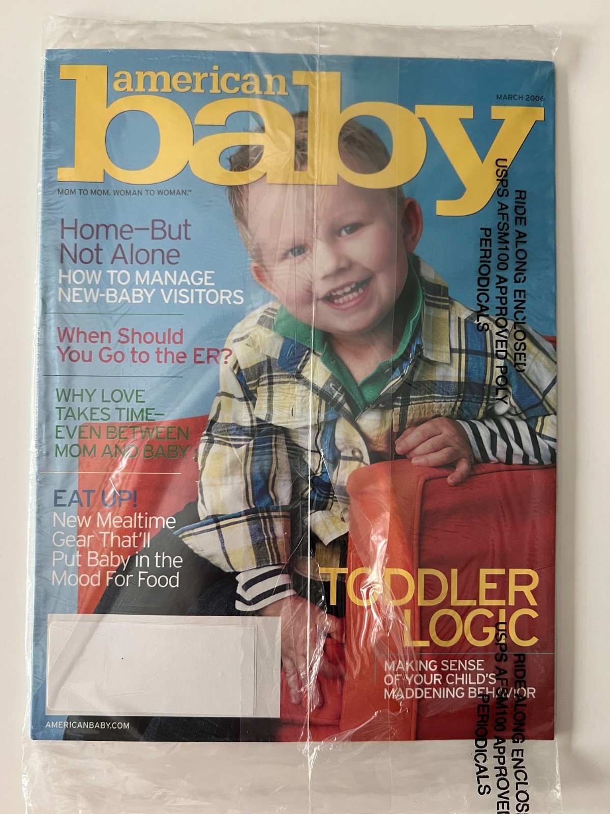 TODDLER LOGIC BEHAVIOR March 2006 AMERICAN BABY MAGAZINE NEW * PARTIALLY SEALED