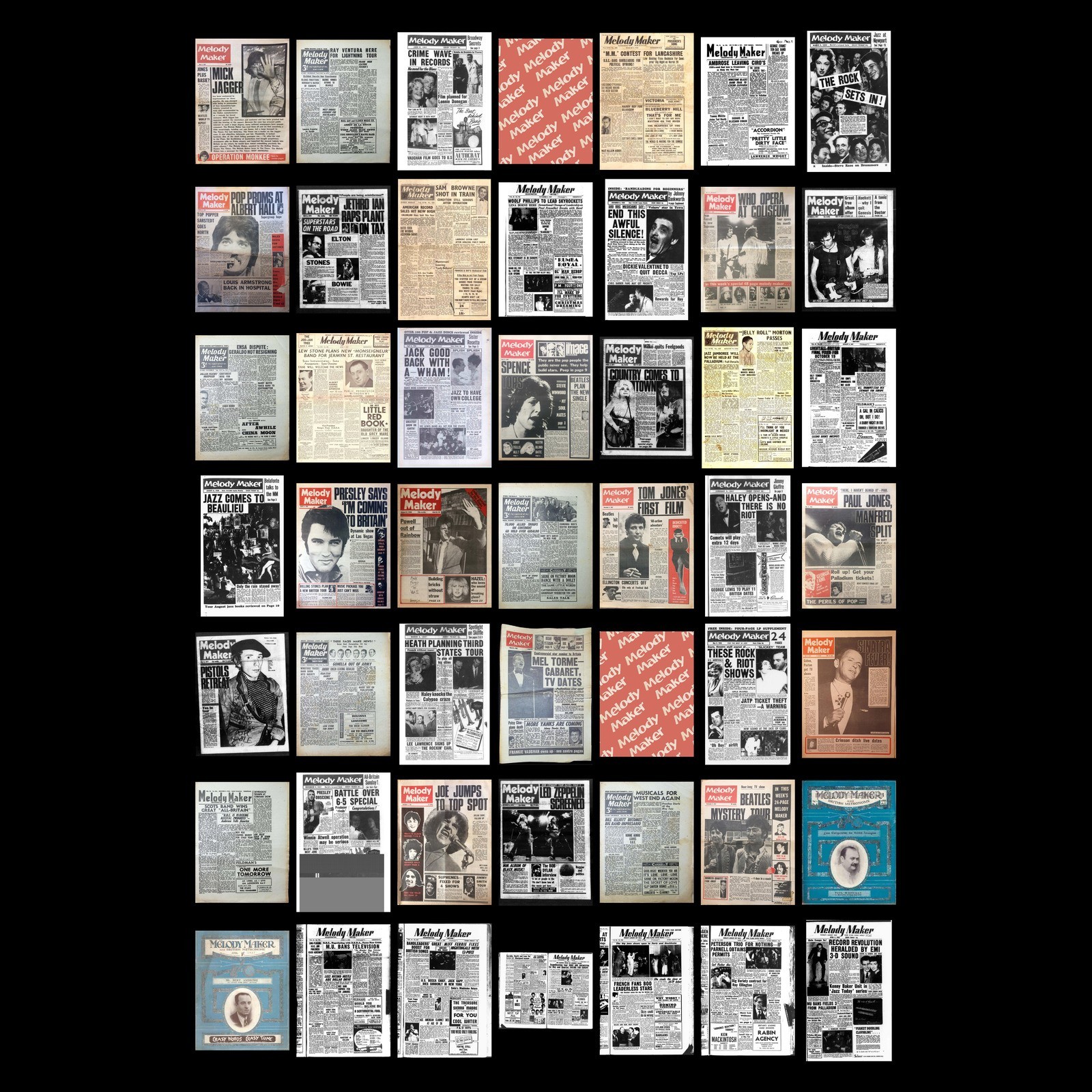 Melody Maker Magazine 933 Issues 1926-1992 Vintage Archive on USB Flash Drive