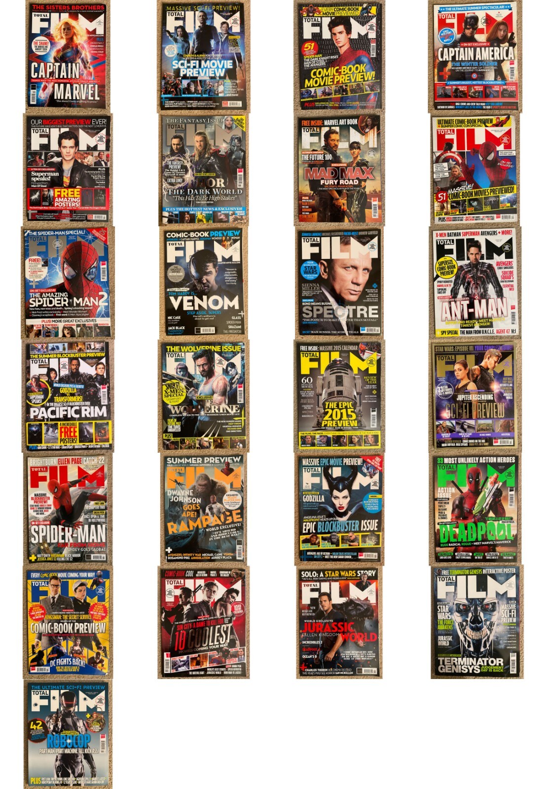 NEW Magazine LOT Total Film: Movies Marvel DC Horror Sci-Fi Star Wars/Trek ++