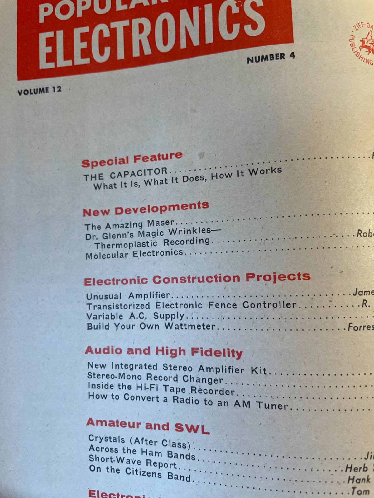 1960 Popular Electronics Magazines YOU PICK! Combined Shipping