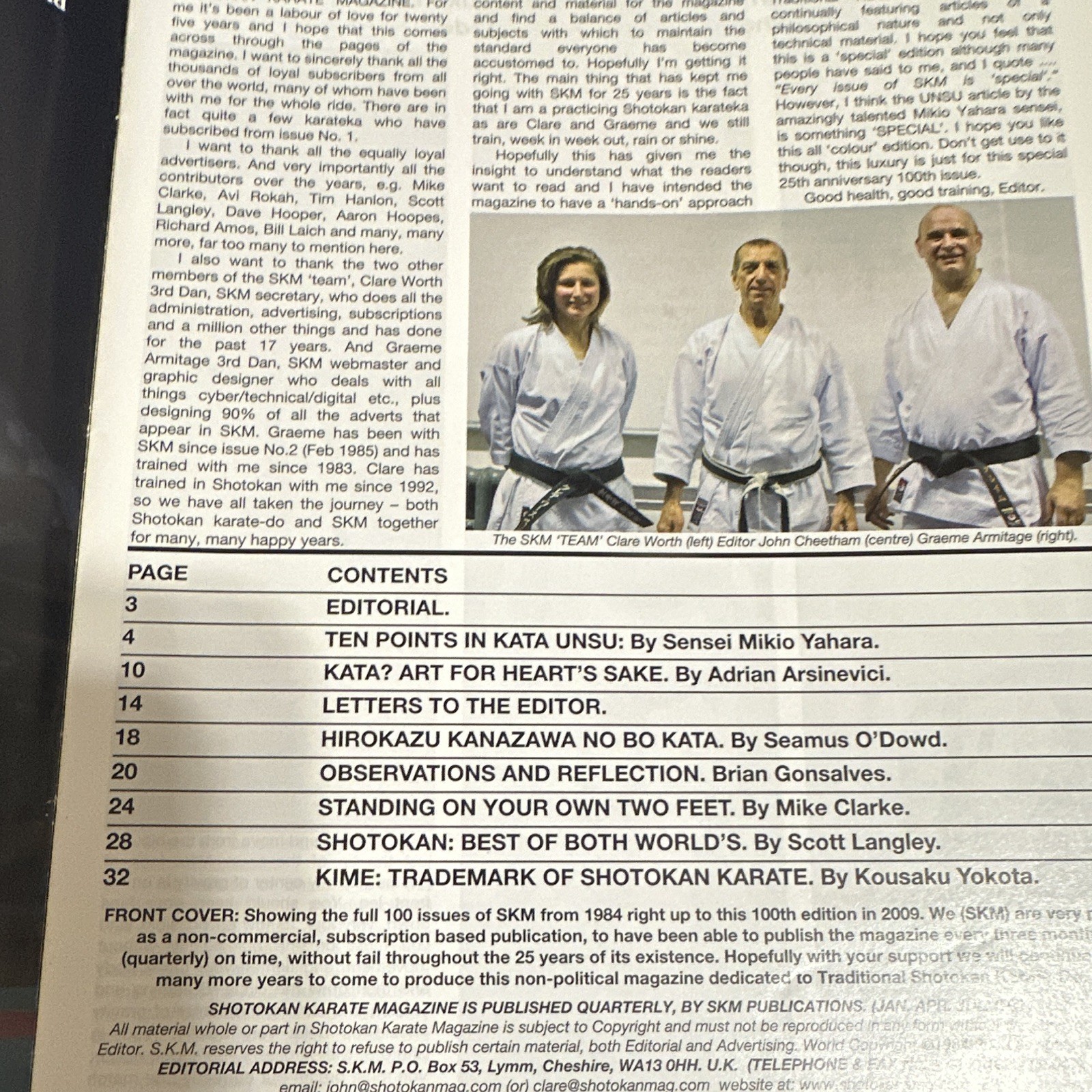 Shotokan Karate Magazine Issue 100 July 2009 Special Issue (English)