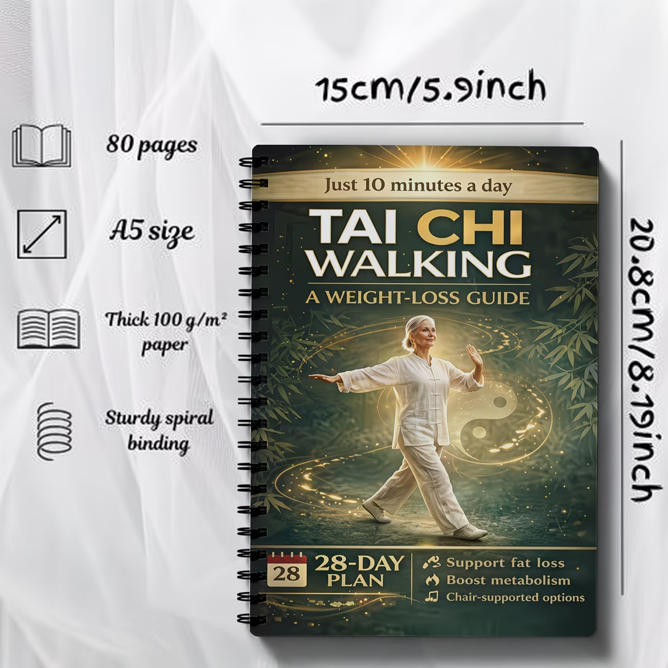 Tai Chi for Seniors: 28-Day Plan for Balance, Strength & Fall Prevention Book