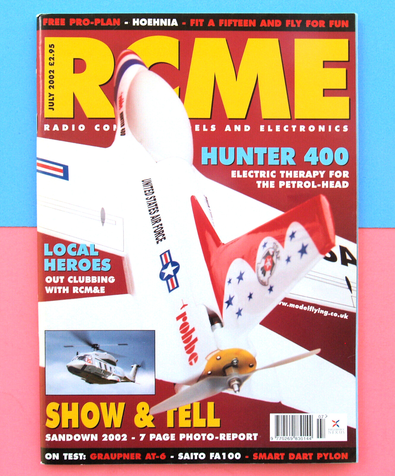 RCM&E—HAS FULL PLANS UK—JULY 2002—RC MODEL AIRPLANES—AIRCRAFT PHOTOS FLYING NEWS