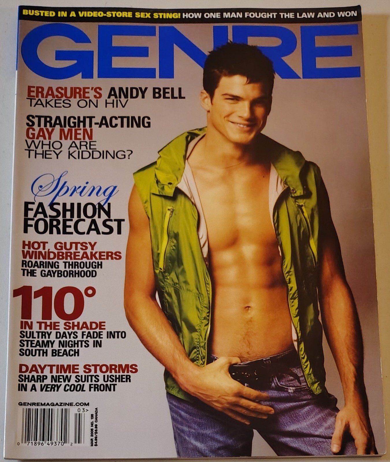 Vintage GENRE Magazine March 2005 #135 Gay Fashion Forecast Andy Bell Erasure