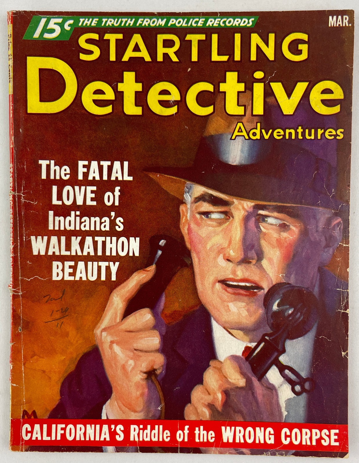 Startling Detective Adventures, March 1936, Vintage True Crime Stories, Pulp