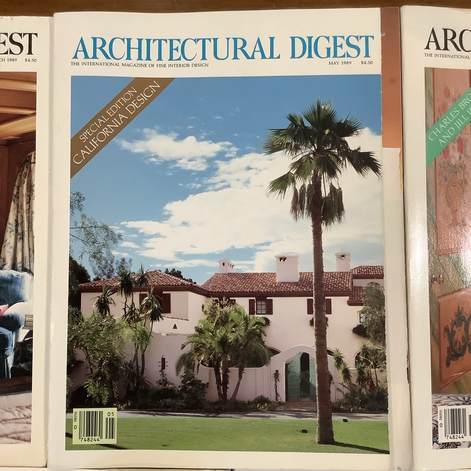 Lot VTG Architectural Digest Magazines 1989 Mar May July Oct Dec Interior Design