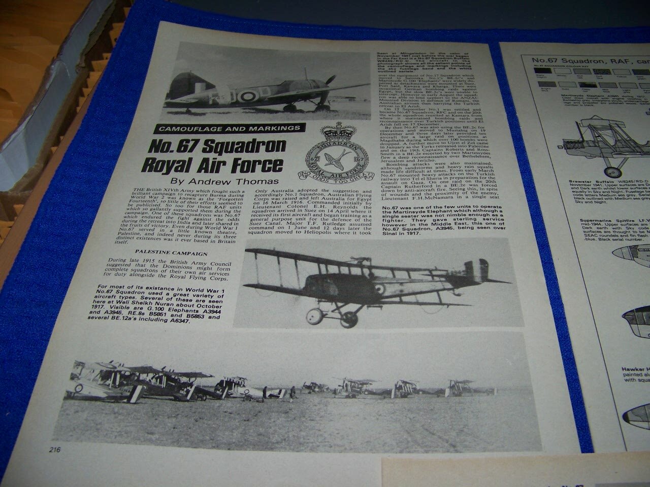 SUPERMARINE SWIFT & RAF NO. 67 SQUADRON HISTORY..STORY/HISTORY/PROFILES (487CC)