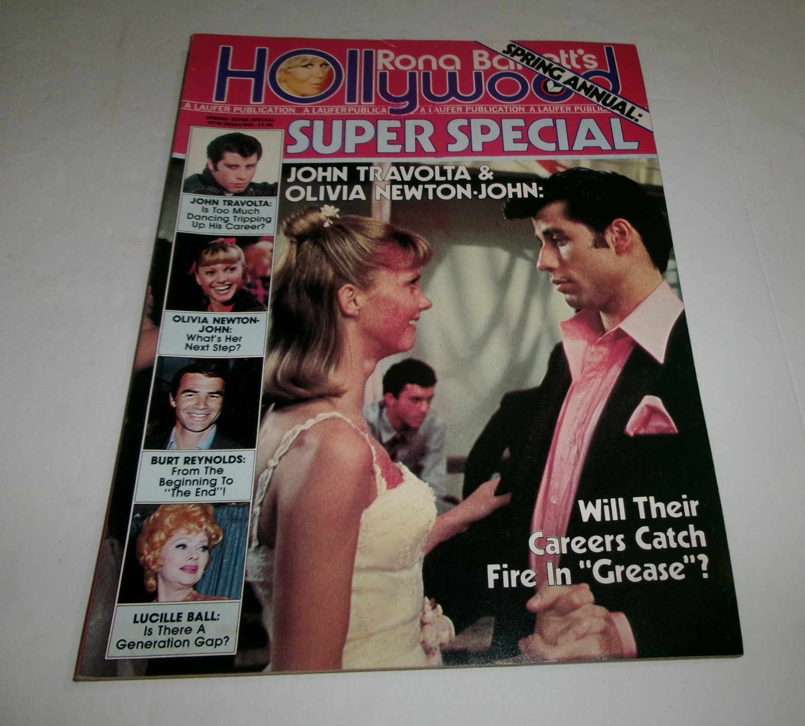Spring 1978 Rona Barrett’s Hollywood Olivia Newton John Travolta Grease On Cover