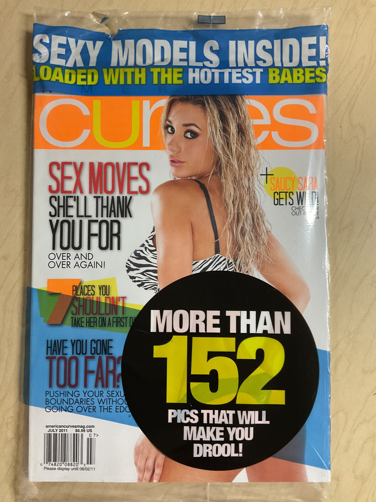 july 2011 #70 AMERICAN CURVES Sara Balint sexy cover Veronique Morin SEALED copy
