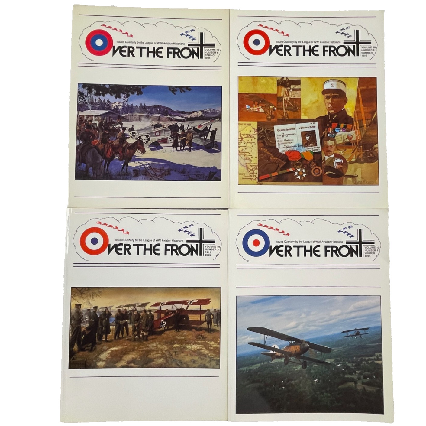 OVER THE FRONT vol 10 Complete year 1995 1 2 3 4 World War 1 Aviation Historians