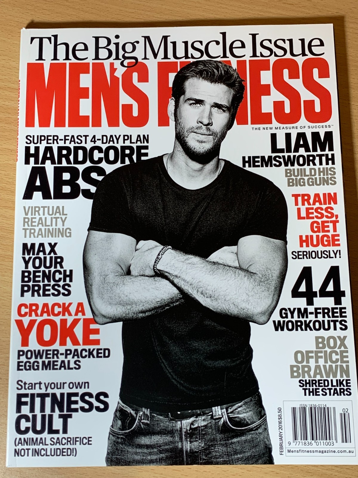 Australian Men’s Fitness Magazine February 2016 Liam Hemsworth Jesse Hammar