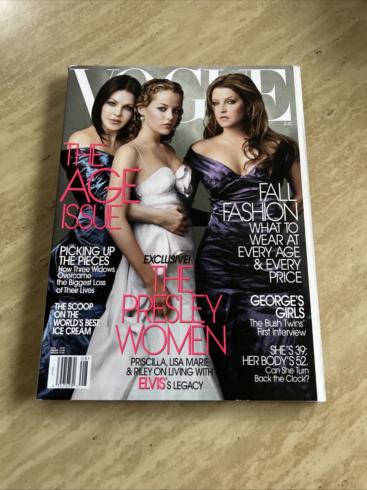 Vogue Magazine August 2004 Priscilla, Lisa Marie & Riley Presley