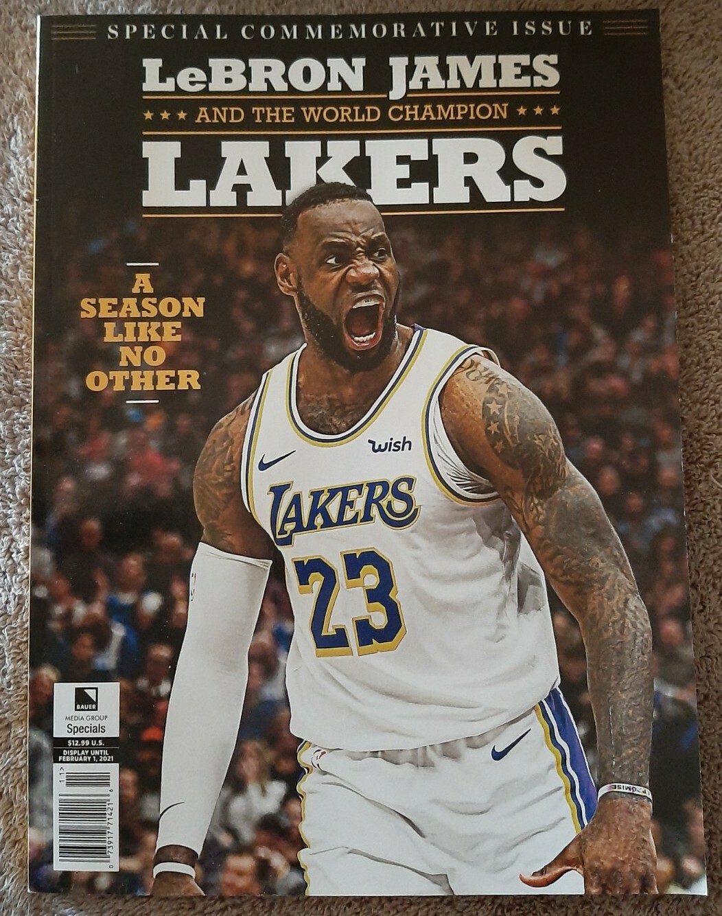 LeBron James World Champion LA Lakers Special Commemorative Issue Magazine