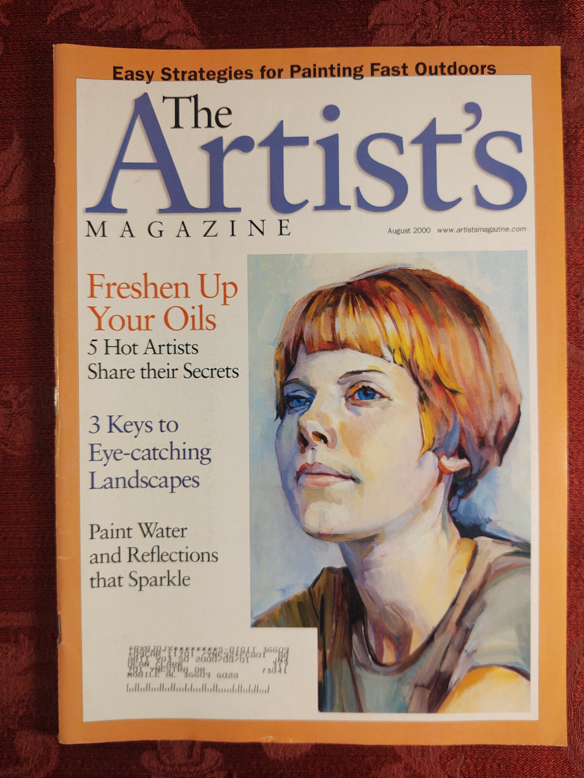 ARTISTs Magazine August 2000 Jerry Rudquist Christopher Schink Albert Handell