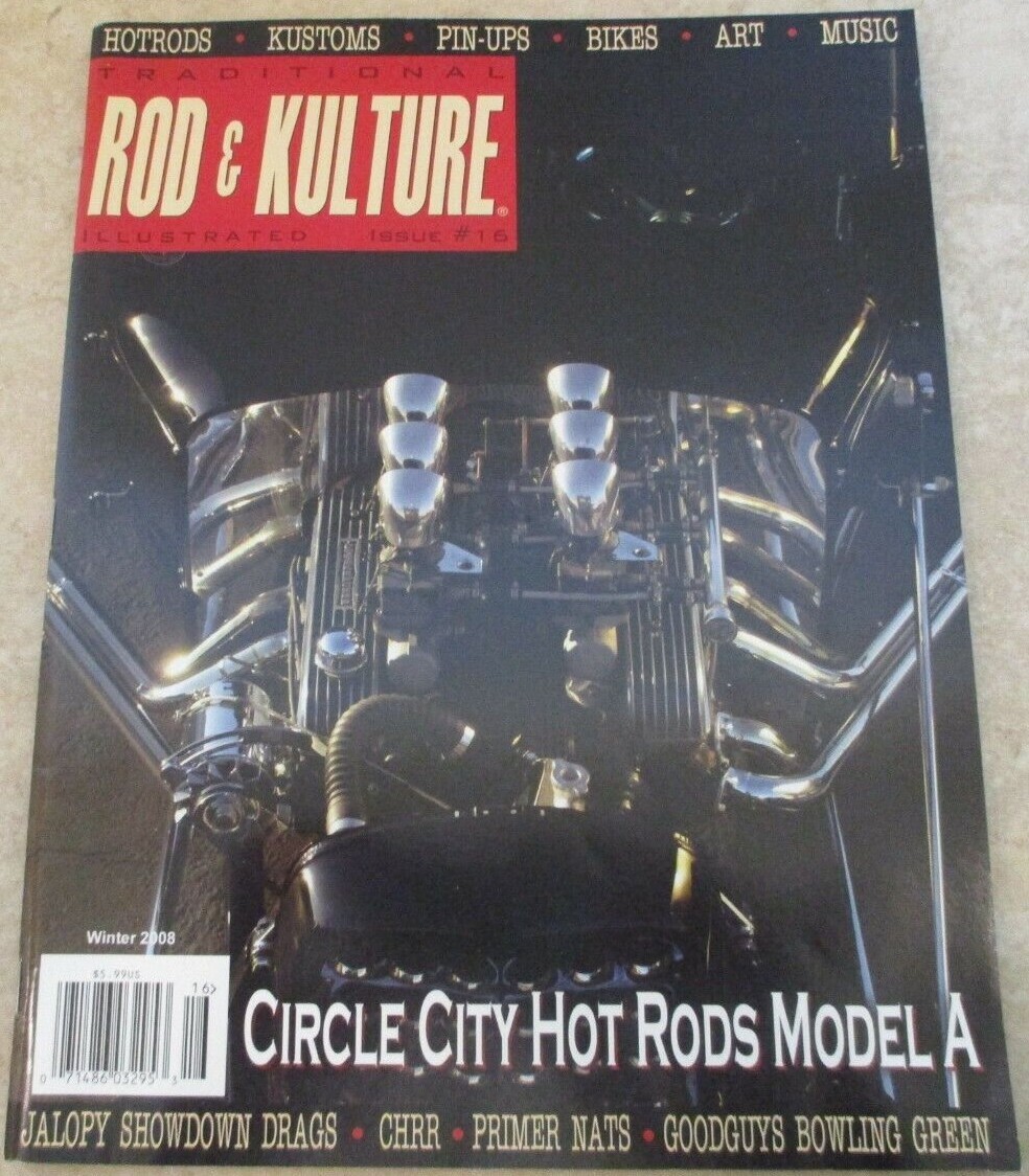 Rod & Kulture Magazine Book Winter 2008 #16 Traditional Hot Rods Pin Up Poster