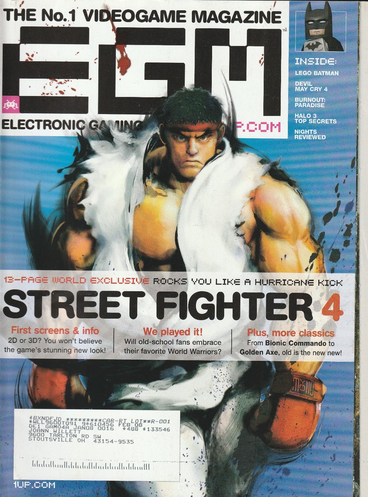 EGM Electronic Gaming Monthly January 2008 Burnout Paradise – Issue 224
