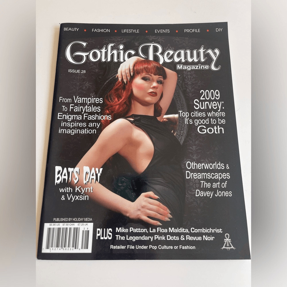 Gothic Beauty Magazine Issue 28 Y2K Goth Fashion Art Music Alt Culture