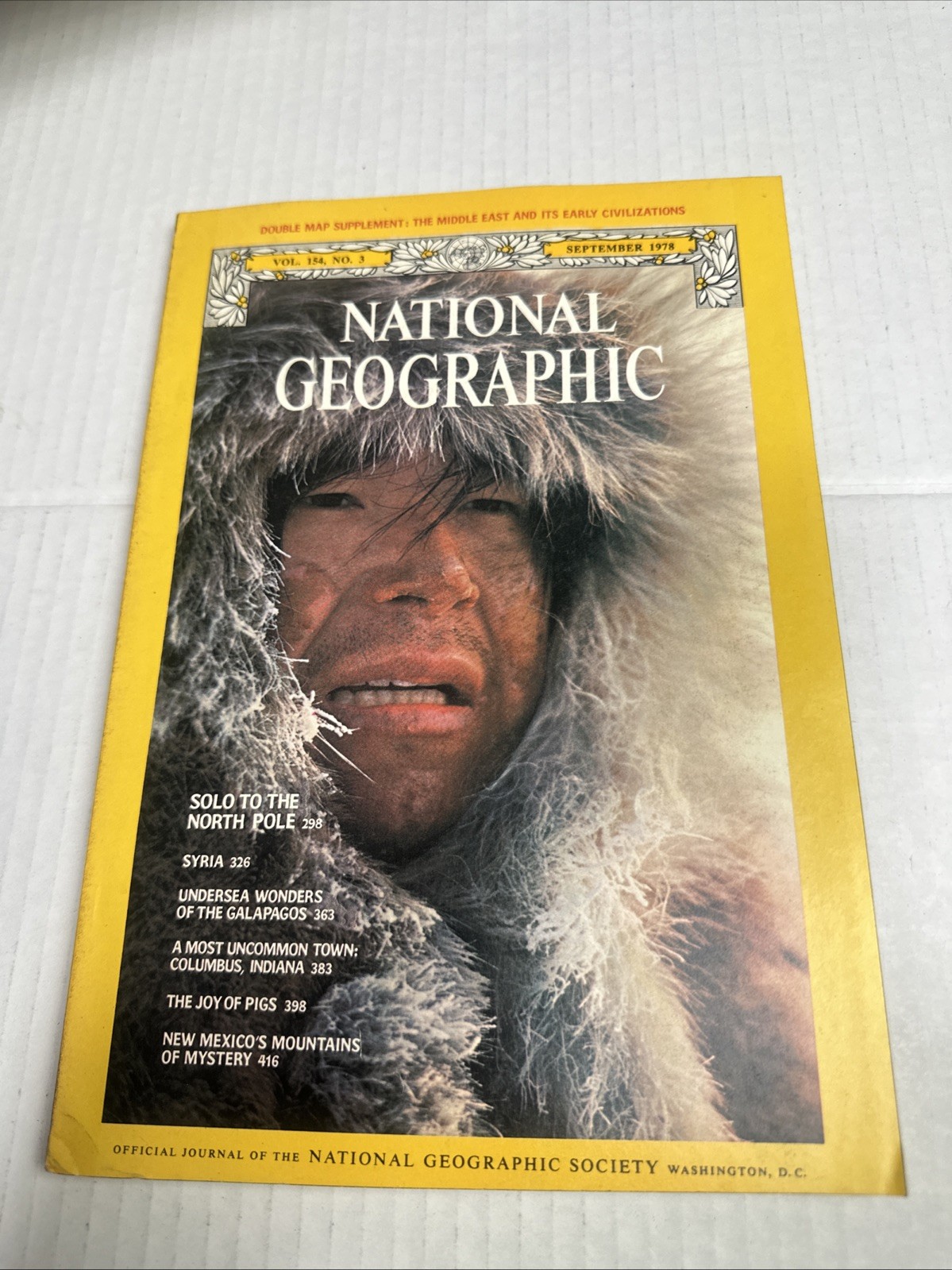 National Geographic September 1978 Vol 154 No 3 Solo North Pole Syria Galapagos