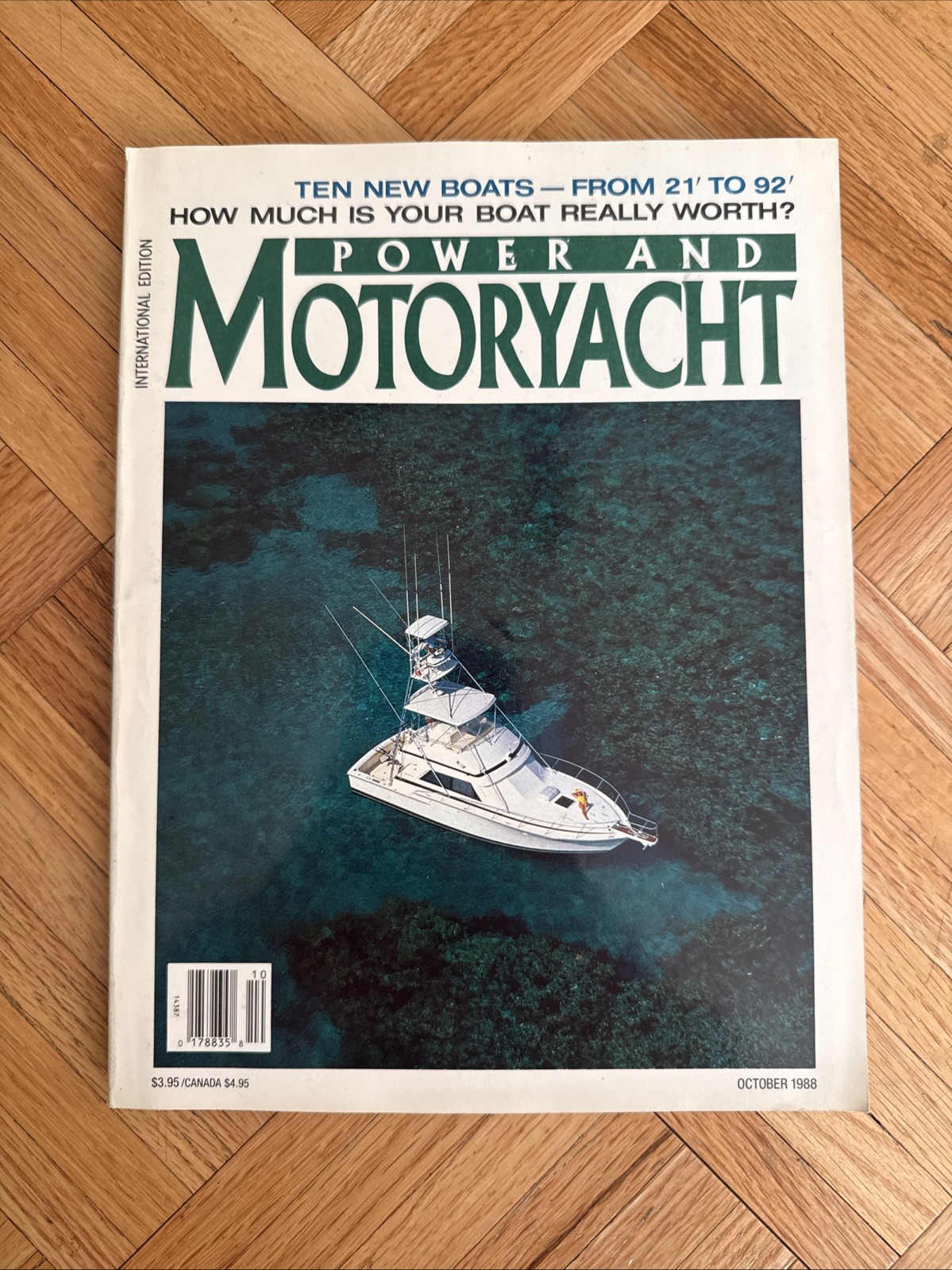 VINTAGE Power And Motoryacht Magazine October 1988 Ten New Boats