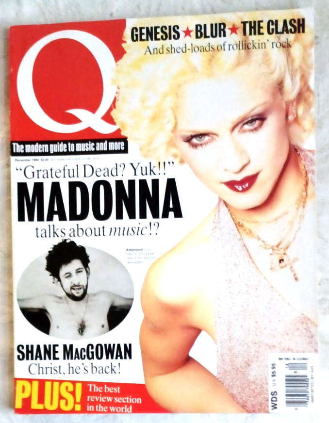 Q MAGAZINE UK Dec 1994 MADONNA POGUES CLASH BLUR MINT CONDITION Tf-15