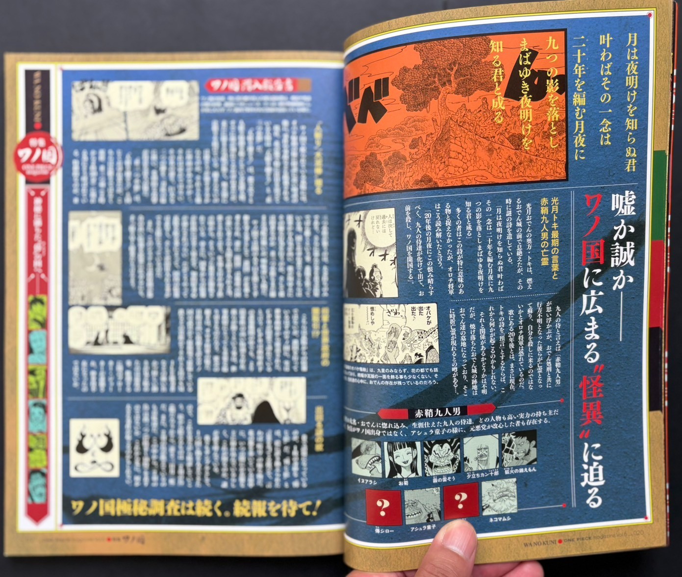 ONE PIECE Magazine Vol. 6 Wano Country Art Book Eiichiro Oda Used Japan