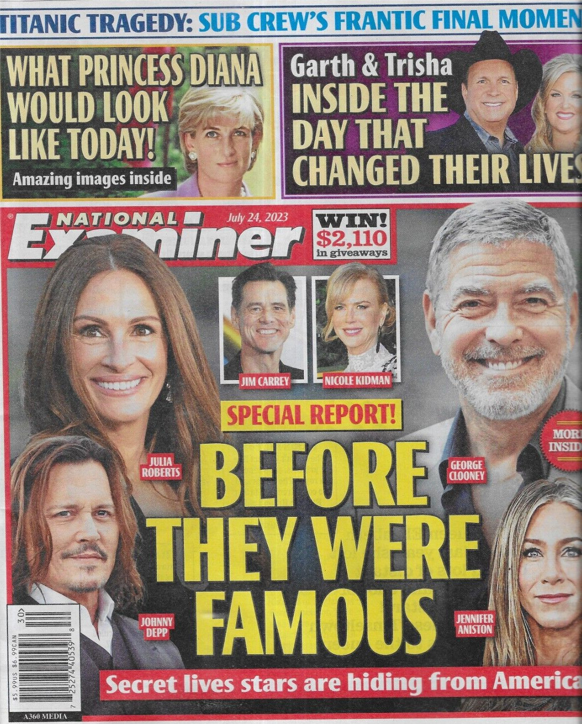 National Examiner Before Stars Were Famous Princess Diana Garth Brooks 2023