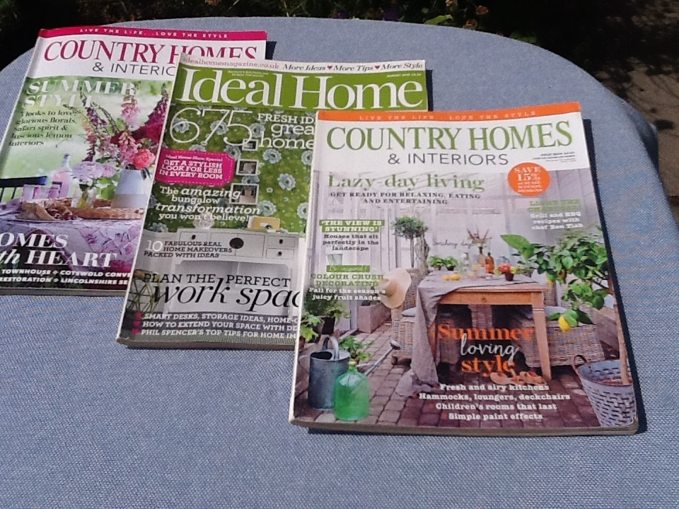 Interiors Magazines Lot of 3 Country Homes & Interiors and Ideal Home