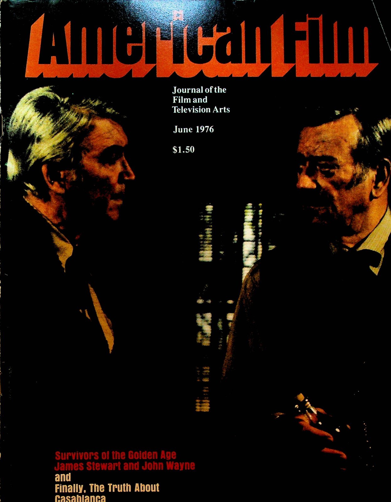 American Film June 1976 John Wayne Casablanca James Stewart James Agee