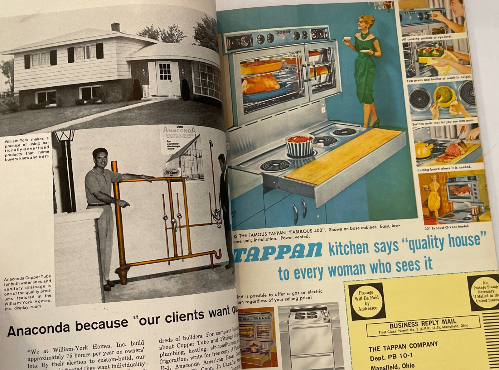 Lot 3 Mid Century Home Design Magazines 1940s-1960s American Home Builder Decor