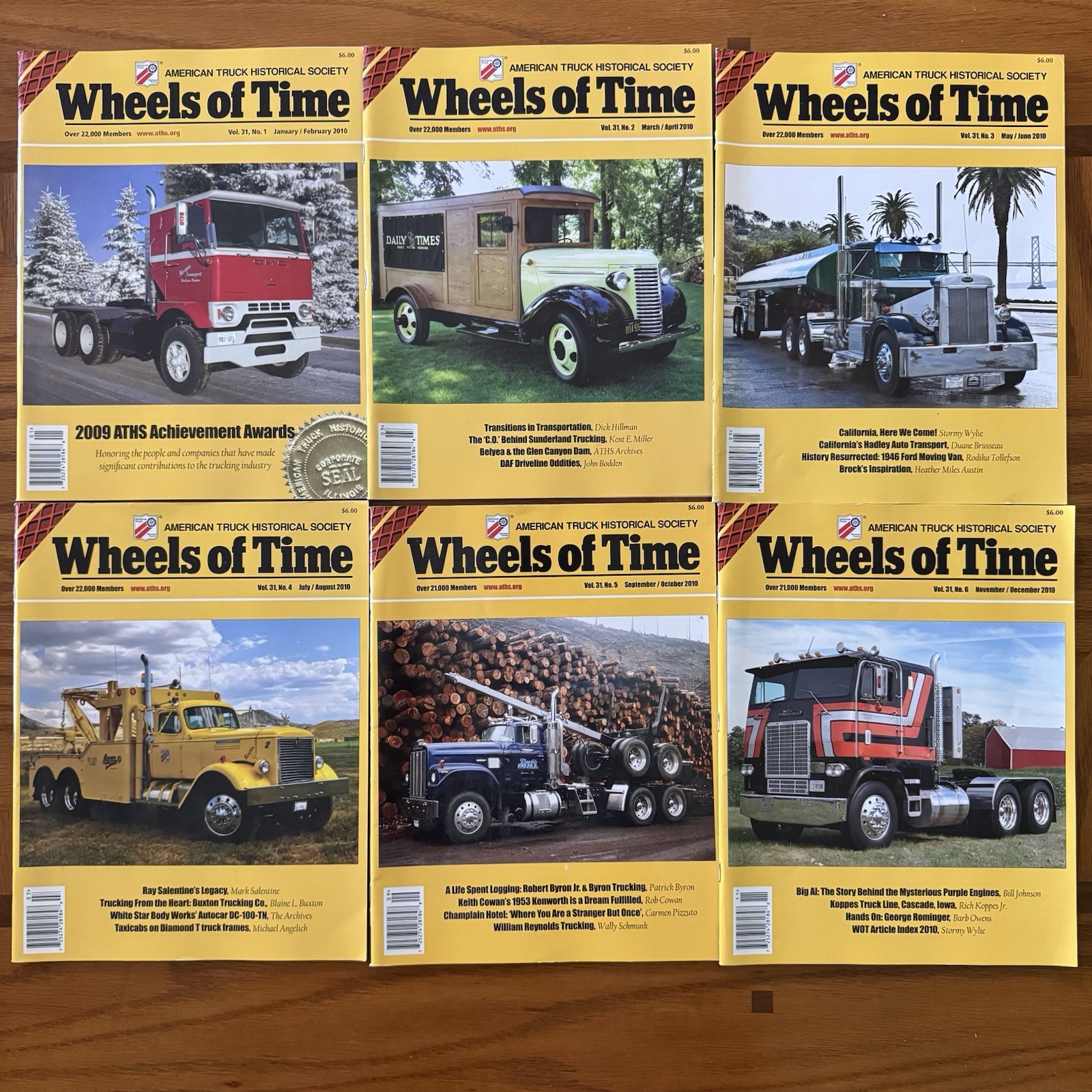 2010 WHEELS OF TIME Magazine Full Year American Truck Trucker History Vol 31