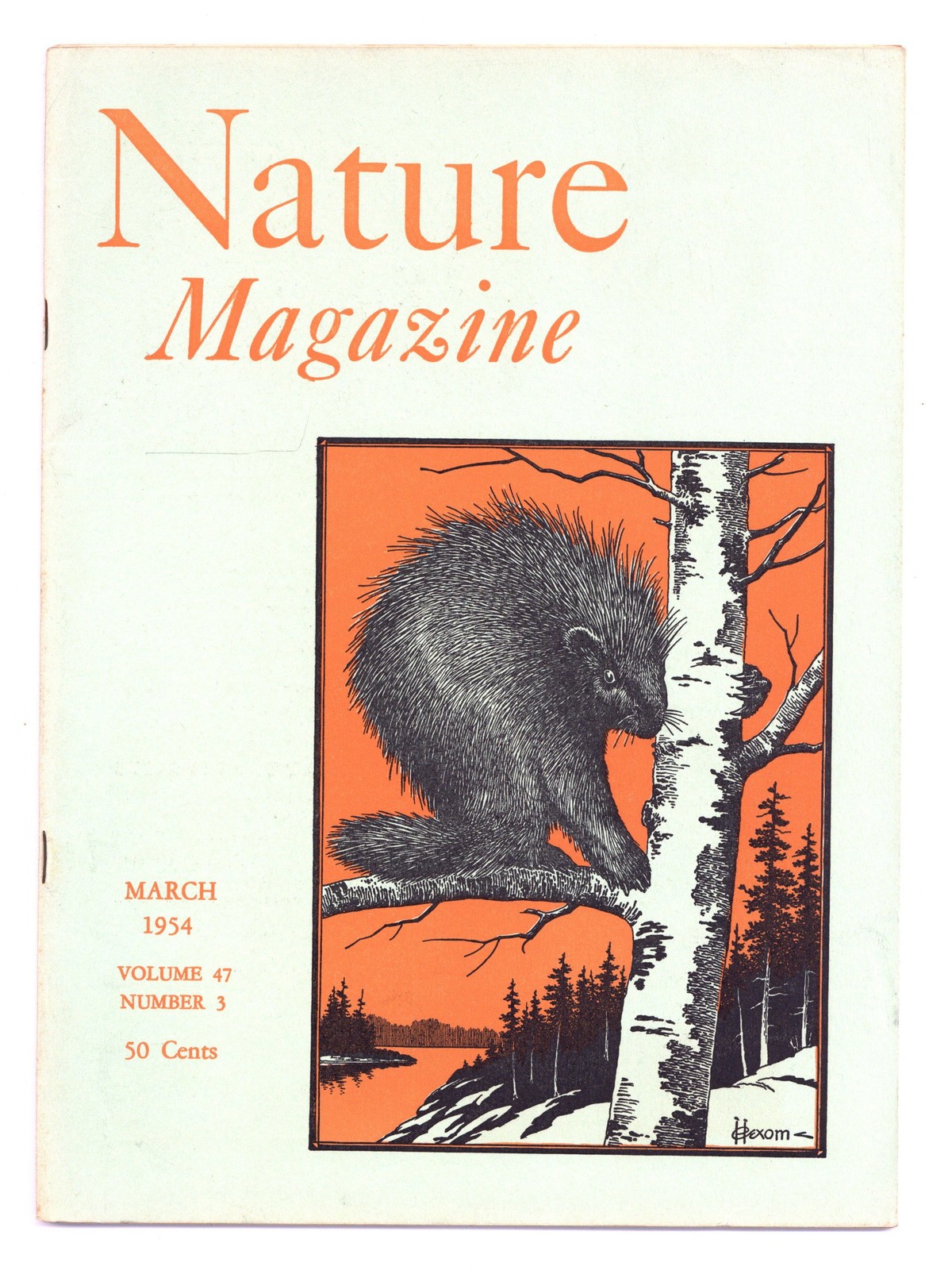 Nature Magazine Vol. 47 #3 VG+ 4.5 1954 Low Grade