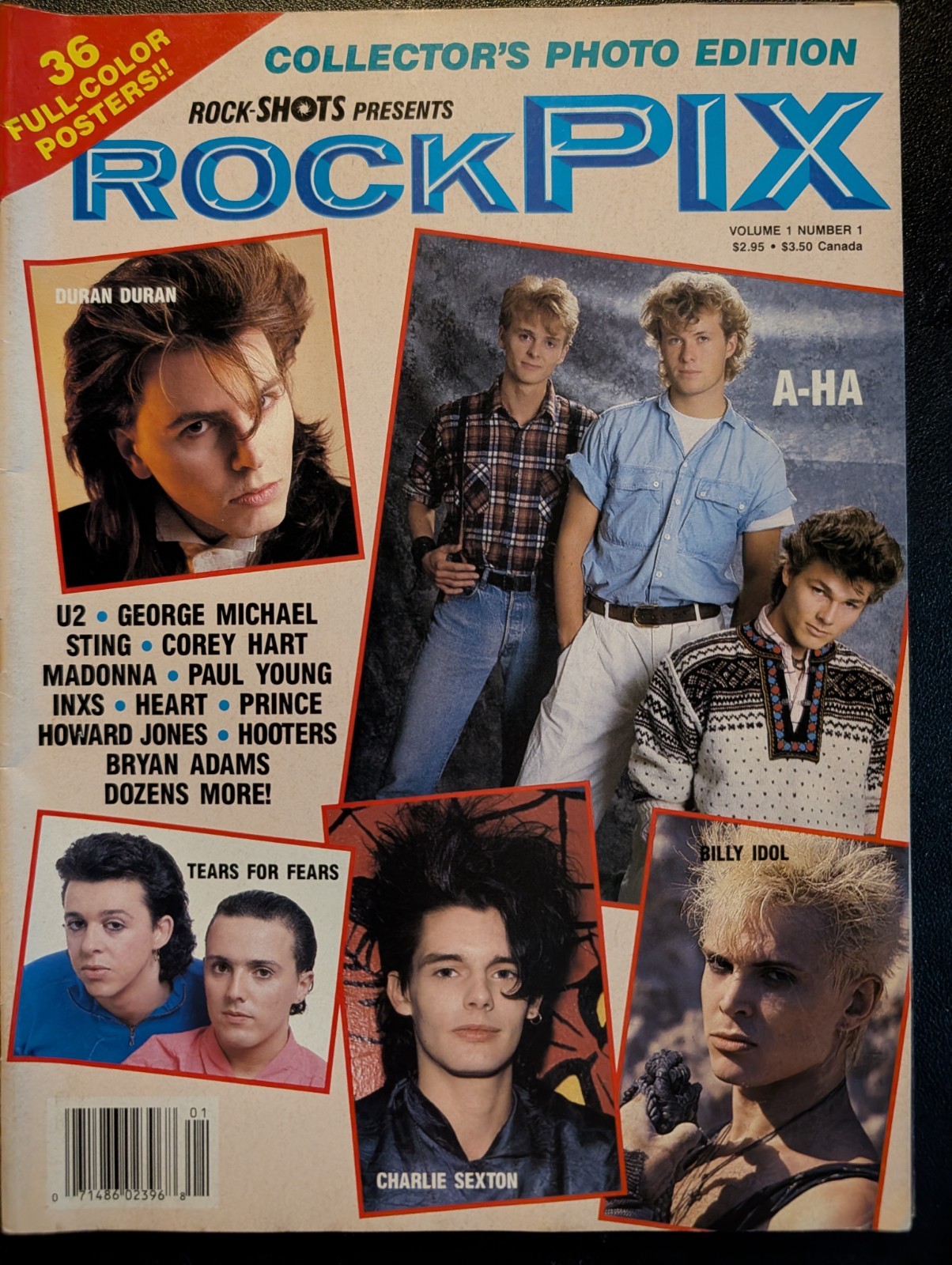 Creem Magazine Rock Pix 1986 Duran Duran, A-ha, Cyndi Lauper, Tears For Fears